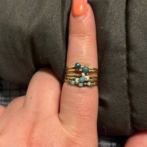 Turquoise Stacking rings
